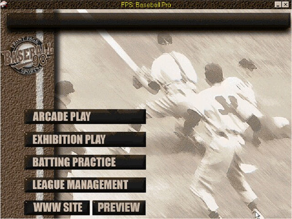 FRONT PAGE SPORTS BASEBALL '98 +1Clk Windows 11 10 8 7 Vista XP