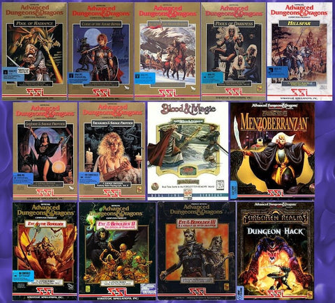AD&D POOL OF RADIANCE, SECRET OF THE SILVER BLADES +11 MORE FOR Windows 11 10 8 7 Vista XP