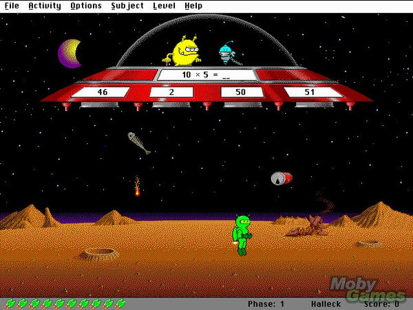Legacy Mutanoid Math Challenge Problem Solving Alien Vtg PC Game IBM Tandy  3.5 for sale online