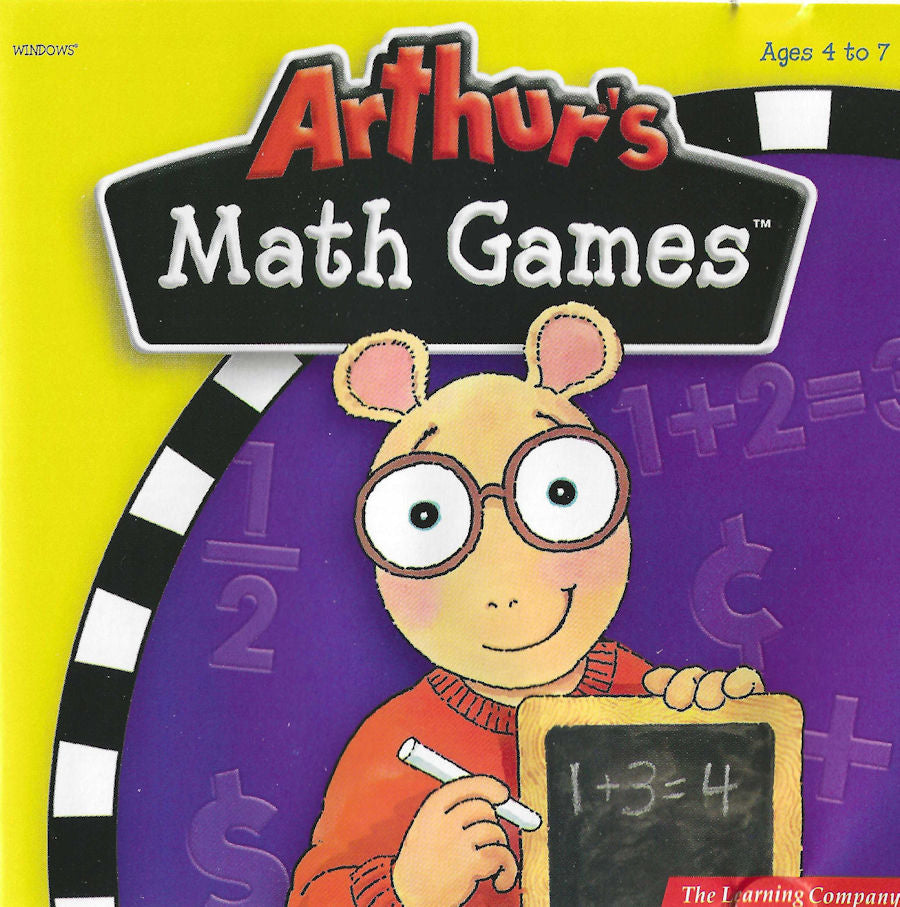 Classic Math Computer Game ARTHUR'S MATH GAMES TLC 2001 PC +1Clk Windows 11 10 8 7 Vista XP Insta ...