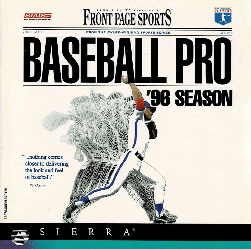 FRONT PAGE SPORTS BASEBALL PRO '96 +1Clk Windows 11 10 8 7 Vista XP Install