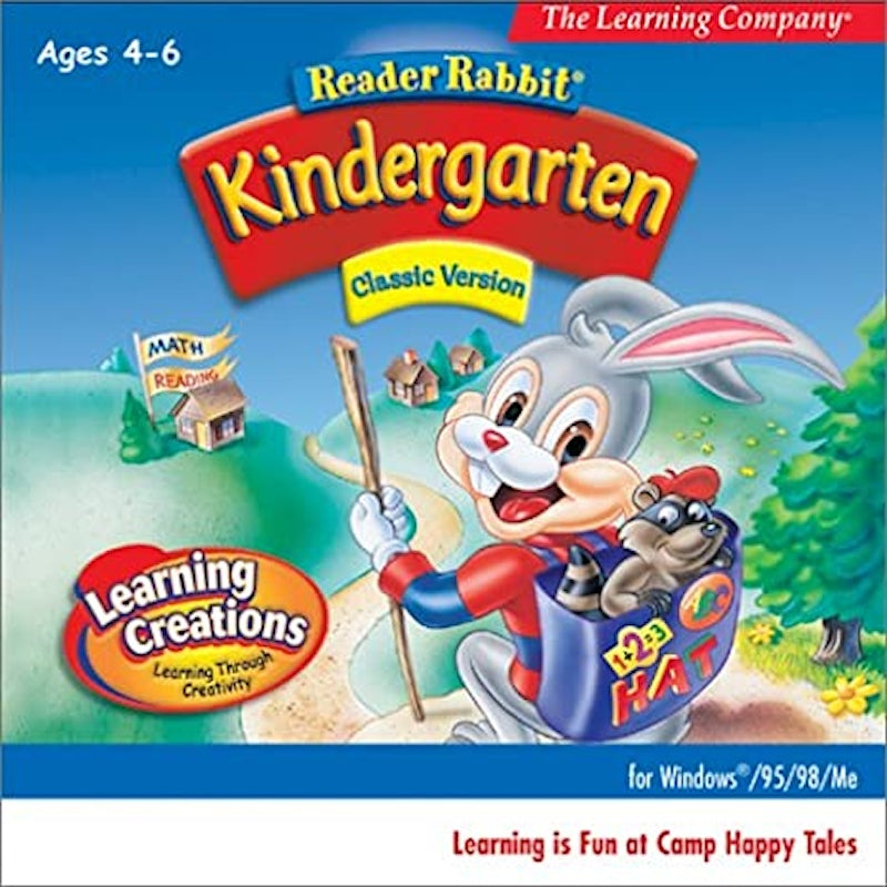 READER RABBIT KINDERGARTEN V3.01 2000 PC GAME +1Clk Windows 11 10 8 7 Vista XP Install