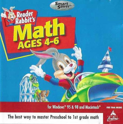 READER RABBIT'S MATH AGES 4-6 1998 V3 PC GAME +1Clk Windows 11 10 8 7 Vista XP Install