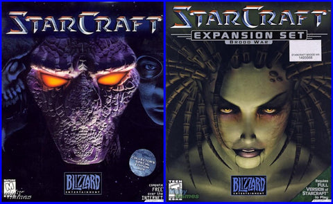 STARCRAFT AND BROOD WARS EXPANSION BLIZZARD 1997-98 +1Clk Windows 11 10 8 7 Vista XP Install