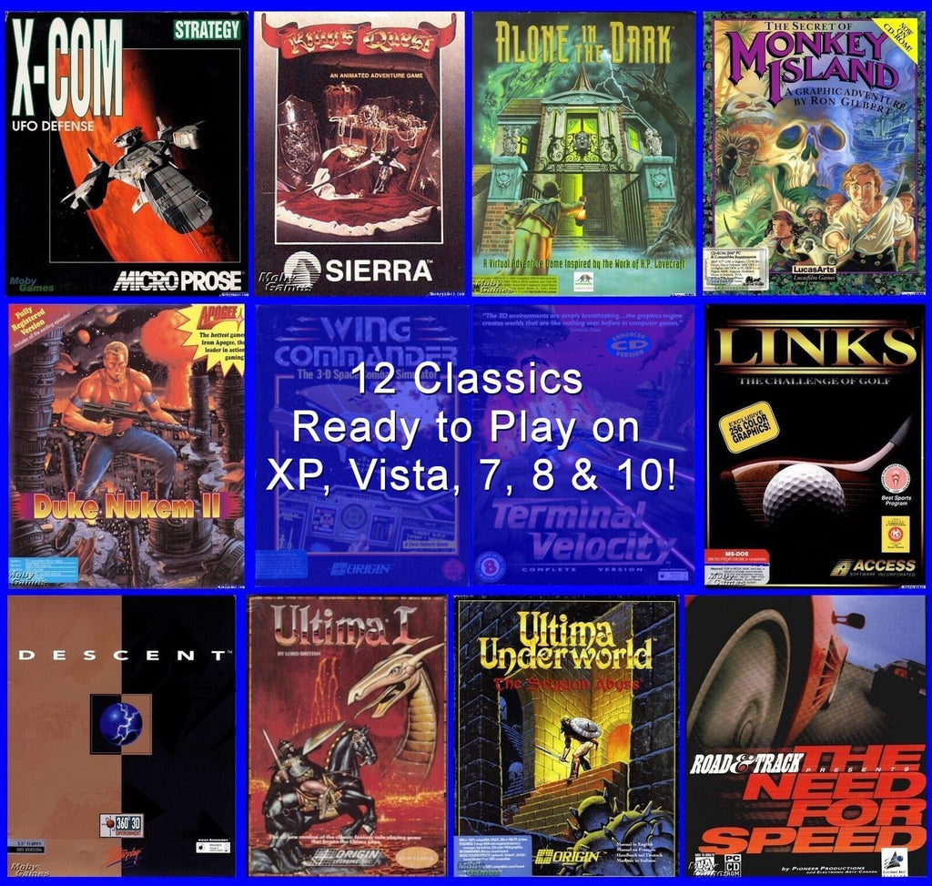 MONKEY ISLAND, X-COM UFO DEFENSE +10 MORE +1Clk Windows 11 10 8 7 Vista XP Install