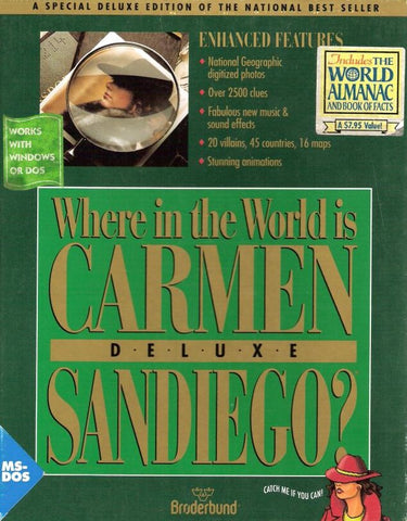 WHERE IN THE WORLD IS CARMEN SANDIEGO? 1992 +1Clk Windows 11 10 8 7 Vista XP Install