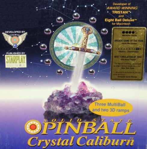 CRYSTAL CALIBURN PINBALL +1Clk Windows 11 10 8 7 Vista XP Install