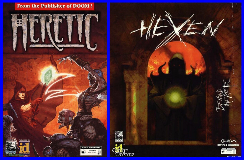 HERETIC & HEXEN w/ DEATHKINGS EXPANSION +1Clk Macintosh OSX Install
