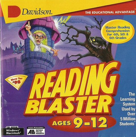 READING BLASTER AGES 9-12 DAVIDSON 1997 +1Clk Windows 11 10 8 7 Vista XP Install