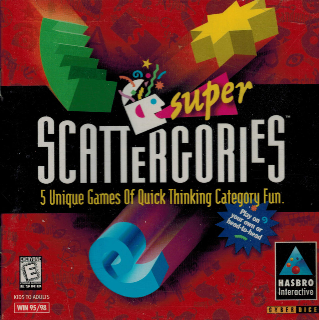 SUPER SCATTERGORIES HASBRO 1999 PC GAME +1Clk Windows 11 10 8 7 Vista XP Install