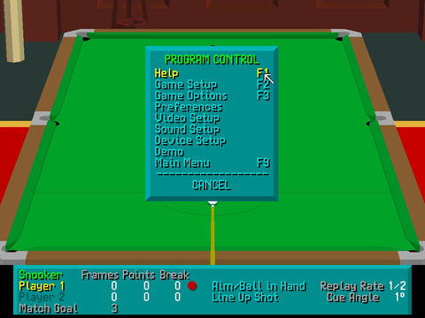 VIRTUAL SNOOKER PC GAME 1995 CELERIS +1Clk Windows 11 10 8 7 Vista XP ...